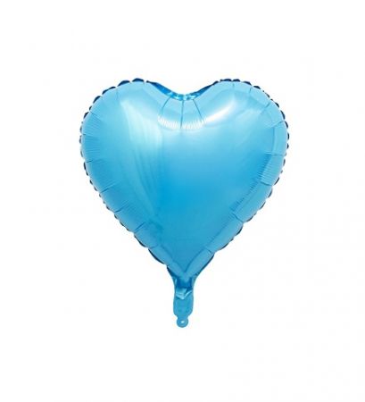 Fóliový balónek Srdce světle modrá