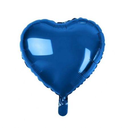 Fóliový balónek Srdce tmavě modrá