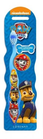 Zubní kartáček Tlapková patrola s krytem