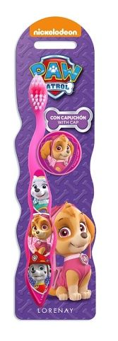 Zubní kartáček Tlapková patrola s krytem