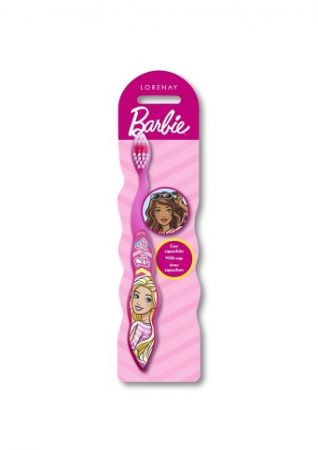 Zubní kartáček Barbie s krytem