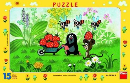 Puzzle Krtek na výletě 15 dílků