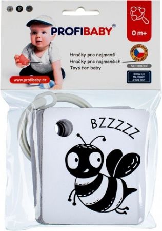 Kartičky na kroužku zvířátka černobílé