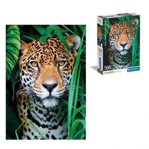 Puzzle 500 dílků Jaguar v džungli Compact