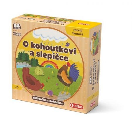 O kohoutkovi a slepičce - skládačka s pohádkou