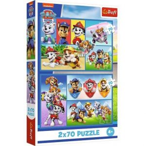 Puzzle Pravidla Tlapková patrola 2v1 2x70 dílků