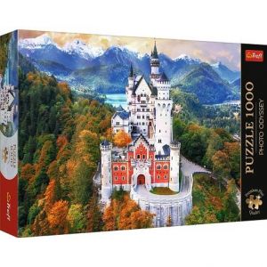 Puzzle Premium 1000 dílků - Photo Odyssey: Zámek Neuschwanstein, Německo