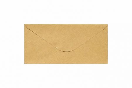 Obálka DL 11,2x15,8 cm metalická s ražbou zlatá<br />