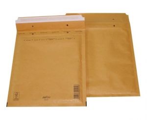 Obálka, hnědá, bublinková, D/14, W4, vnější / vnitřní rozměry: 200x275 mm / 180x265 mm, VI