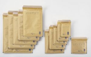 Obálka, hnědá, bublinková, F/16, W6, vnější / vnitřní rozměry: 240x350 mm / 220x340 mm, VI