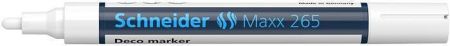 Křídový popisovač "Maxx 265", bílá, 2-3mm, tekutý, SCHNEIDER