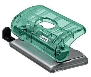 Děrovačka "Colour`Ice", zelená, 10 listů, mini, RAPID