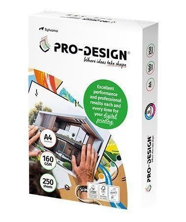 Xerografický papír, pro digitální tisk, A4, 160g, PRO-DESIGN