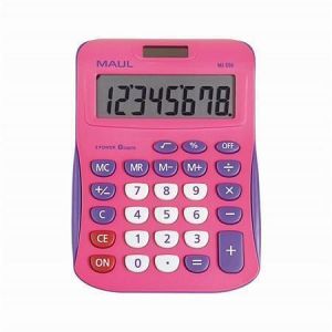 Kalkulačka "MJ 550", růžová-fialová, stolní, 8 číslic, MAUL 7263422