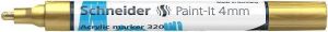 Akrylový popisovač "Paint-It 320", zlatá, 4 mm, SCHNEIDER