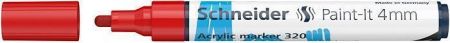 Akrylový popisovač "Paint-It 320", červená, 4 mm, SCHNEIDER