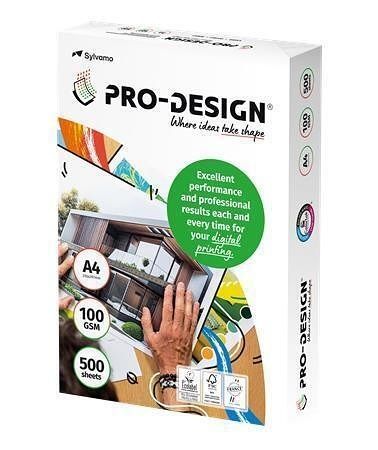 Xerografický papír, pro digitální tisk, A4, 100g, PRO-DESIGN