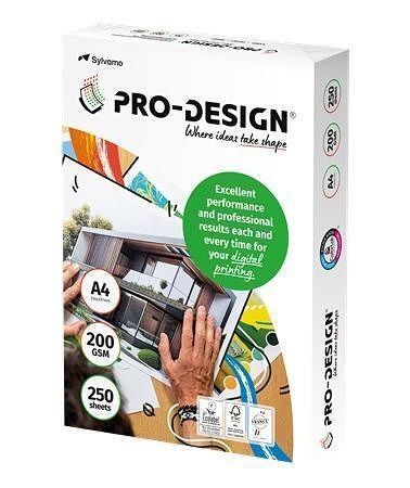 Xerografický papír, pro digitální tisk, A4, 200g, PRO-DESIGN