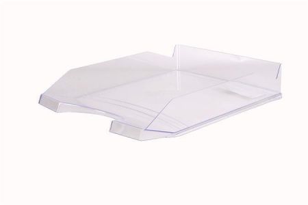 Odkladač, transparentní, plastový, VICTORIA