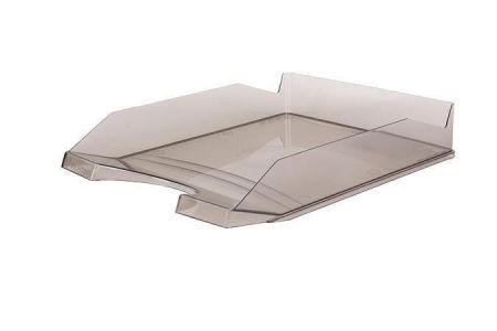 Odkladač, transparentní, kouřový, plastový, VICTORIA