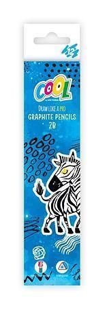 Grafitová tužka, 12 ks, 2B, trojhranná, VICTORIA