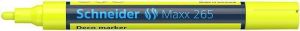 Křídový popisovač "Maxx 265", žlutá, 2-3mm, tekutý, SCHNEIDER