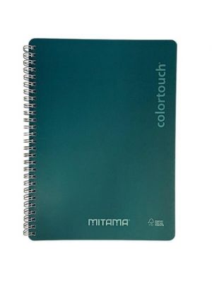 Spirálový sešit "i-Note", 18,5x24, čtverečkovaný, 90 listů, tm.zelená, MITAMA 62282-90200