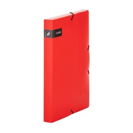 Krabice PP s gumou A4 Classic červená
