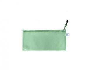 Obálka se zipem síťovaná DL zelená