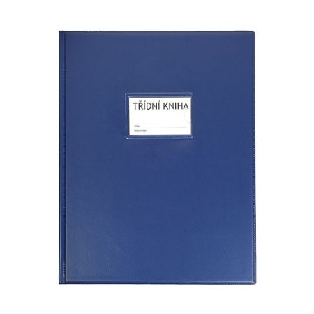Desky na třídní knihu A4 okénko - modrá Classic