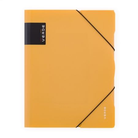 Sloha s gumou A4 PP VERDE hořčice