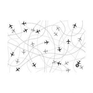 Podložka na stůl PP 60x40cm Planes