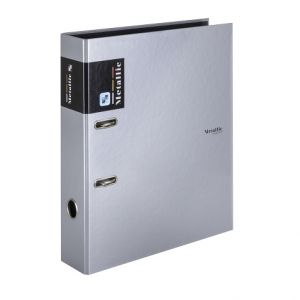II. jakost Pořadač A4 lamino páka 7cm Metallic stříbrná 