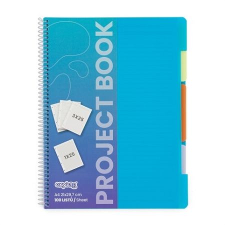 Projektová kniha PP A4 100 stran, 3+1 PP