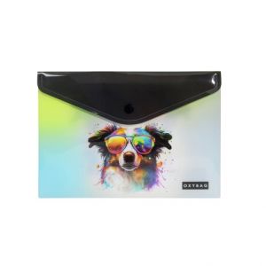 Psaníčko s drukem A5 s tiskem crazy animals pes