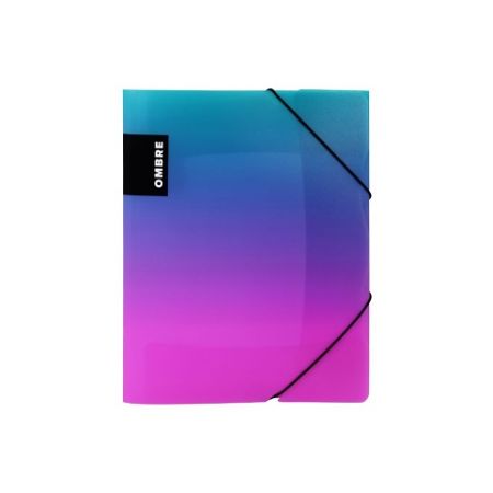 Sloha s gumou A4 PP OMBRE růžová