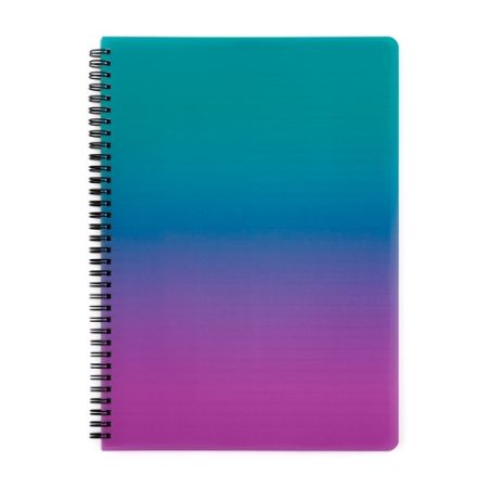 Twin wire blok A4 PP OMBRE růžová