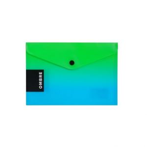 Psaníčko s drukem A5 OMBRE zelená