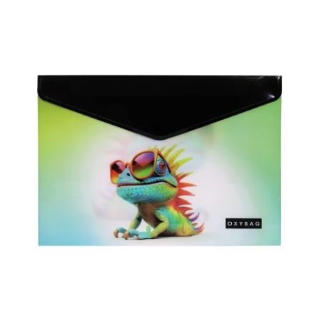 Psaníčko s drukem A4 s tiskem crazy animals chameleon