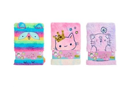 PLYŠOVÝ ZÁPISNÍK 15x20,5 cm