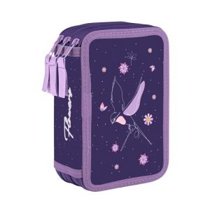 Penál 3 p. prázdný Flowers