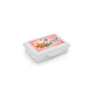 Box na svačinu s přihrádkou Kočka