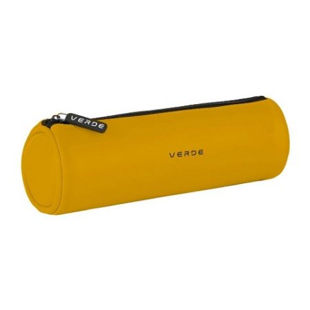 Pouzdro etue PU kulatá VERDE hořčice