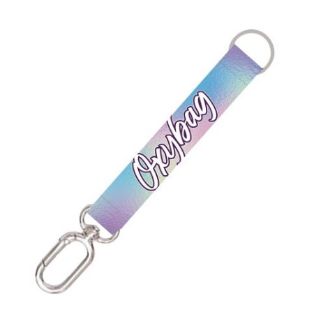 Krátká klíčenka s karabinkou Holographic