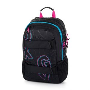 Studentský batoh OXY Sport Font Neon