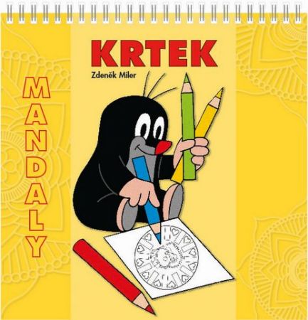 Omalovánky čtvercové Mandaly Krtek 1