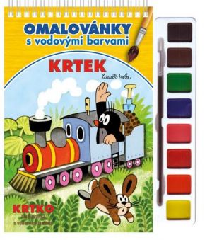 Omalovánky s barvami Krtek