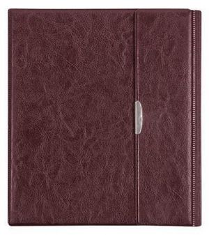 Konferenční desky, A4, koženka, PANTAPLAST "Optimus", tmavě červené