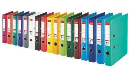 Pákový pořadač "Standard", ochranné spodní kování, Vivida bílá, 75 mm, A4, PP, ESSELTE