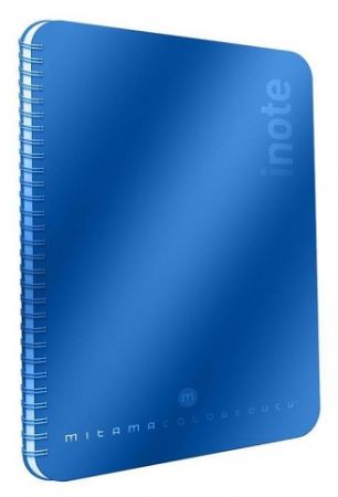 Spirálový sešit "i-Note", 18,5x24, čtverečkovaný, 90 listů, modrá, MITAMA 62282-90198